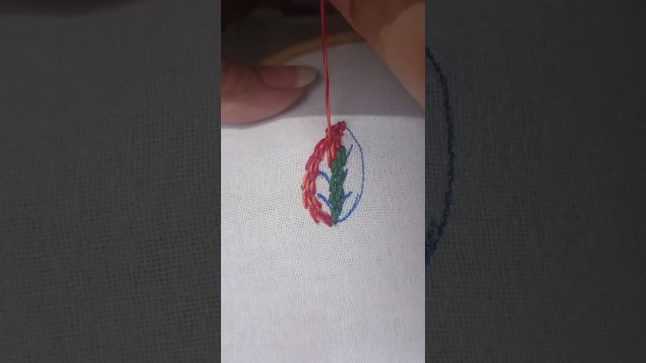 Very beautiful different trending leaf design #trending #embroidery #diy #crochet 