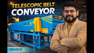 Telescopic Belt Conveyor | 2X Faster Loading & Unloading 🚀 | Warehouse Automation #automation