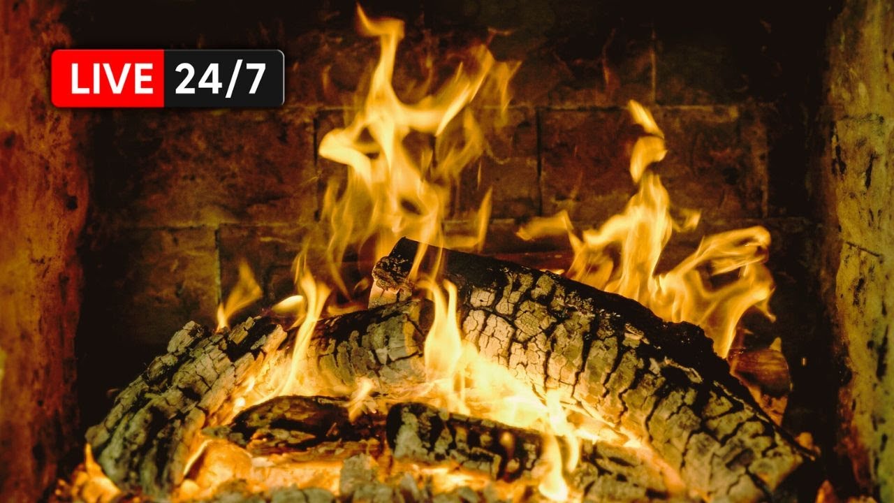 24-7-relaxing-fireplace-4k-uhd-fireplace-with-burning-logs-fire