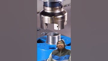 Thread Mill! 😱 Unbelievable Precision! #CNC #machinetools #cncsoftware #cncmill #industrialmachinery