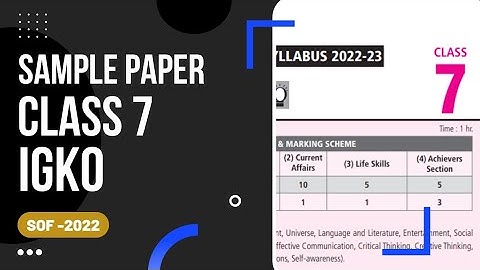 Class 7 IGKO sample paper 2022-2023 solved paper/IGKO class 7 sample paper 2022/class 7 Olympiad