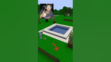 Minecraft Automatic Swimming pool 🏊‍♂️🌊 (はいよろこんで) ⛏️ #shorts  #minecraft