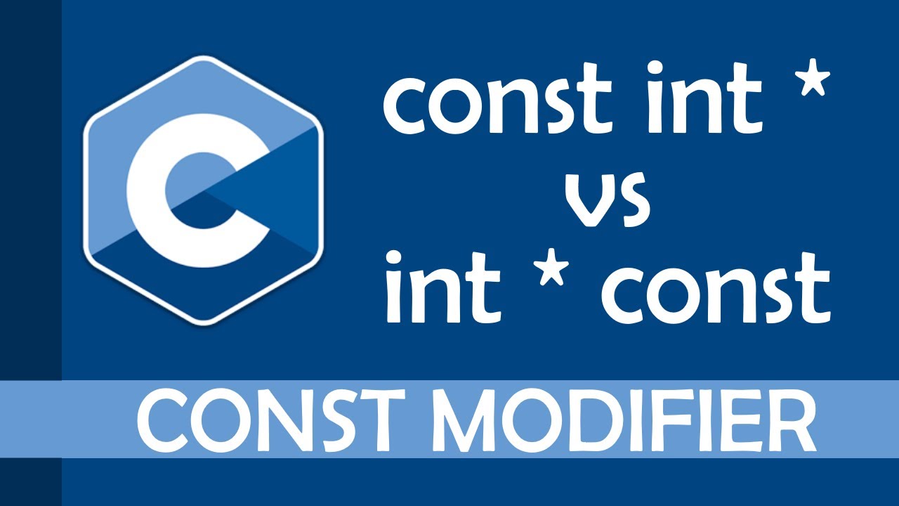 const int คือ  New Update  Const modifier in C