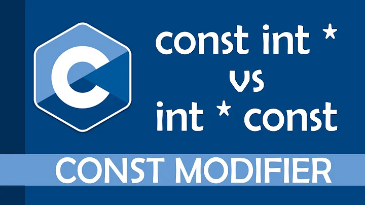 Const modifier in C