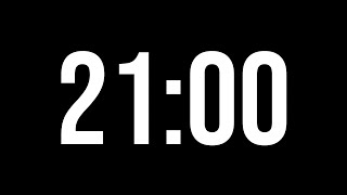 21 Minute Timer | 1260 Seconds Timer | Black Screen Timer Without Tick Sounds