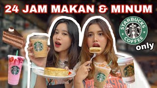 24 HOURS ONLY EATING & DRINKING FROM STARBUCKS!! WALLET IS THINNING! | Aurelliaurel