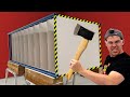 How Many Dry Wall Sheets Stops a Throwing Axe??