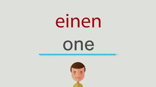 Einen Auf Englisch