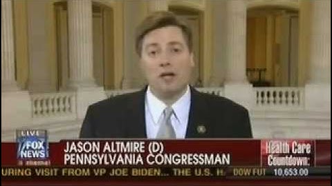 Democrat Congressman Jason Altmire: The Process Democrats Are Using Is Wrong