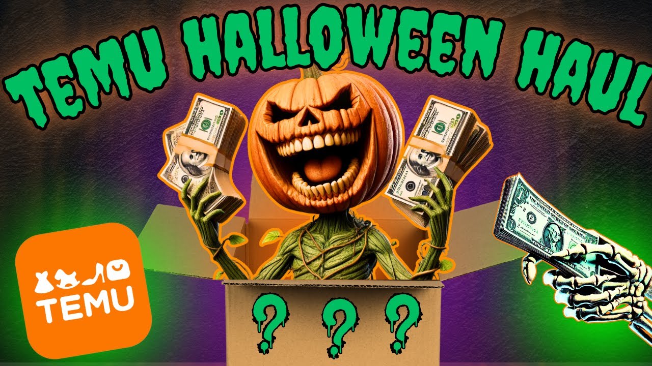Temu Halloween Decor!  Mystery Unboxing and Review: Tricks or Treats?