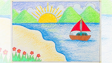 Những sắc màu thiên nhiên lớp 5 | Vẽ thiên nhiên tươi đẹp | Vẽ tranh phong cảnh thiên nhiên