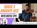 Andante abrsm violin grade 3 b3 20202023  tips  playalong series
