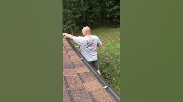 Gutter Guard Install #short #construction #diy #gutterguards #rain #leaf #fall