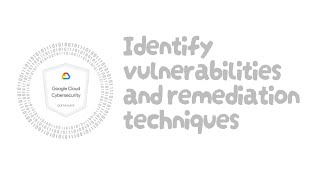 Identify vulnerabilities and remediation techniques - Cloud Cybersecurity