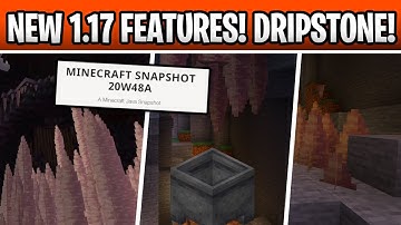 Minecraft 1.17 Snapshot! DRIPSTONE, STALAGMITE & STALACTITE!! 20W48A Caves and Cliffs Update