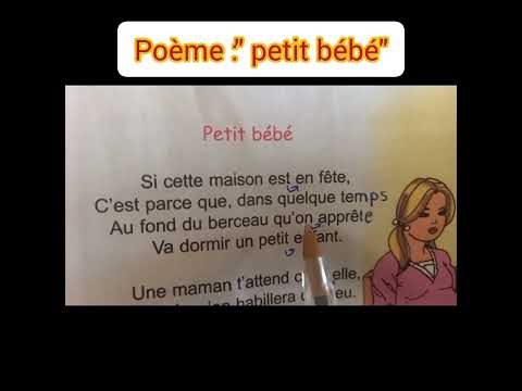 Poème Petit Bébé 4ème Année Primaire Module 2