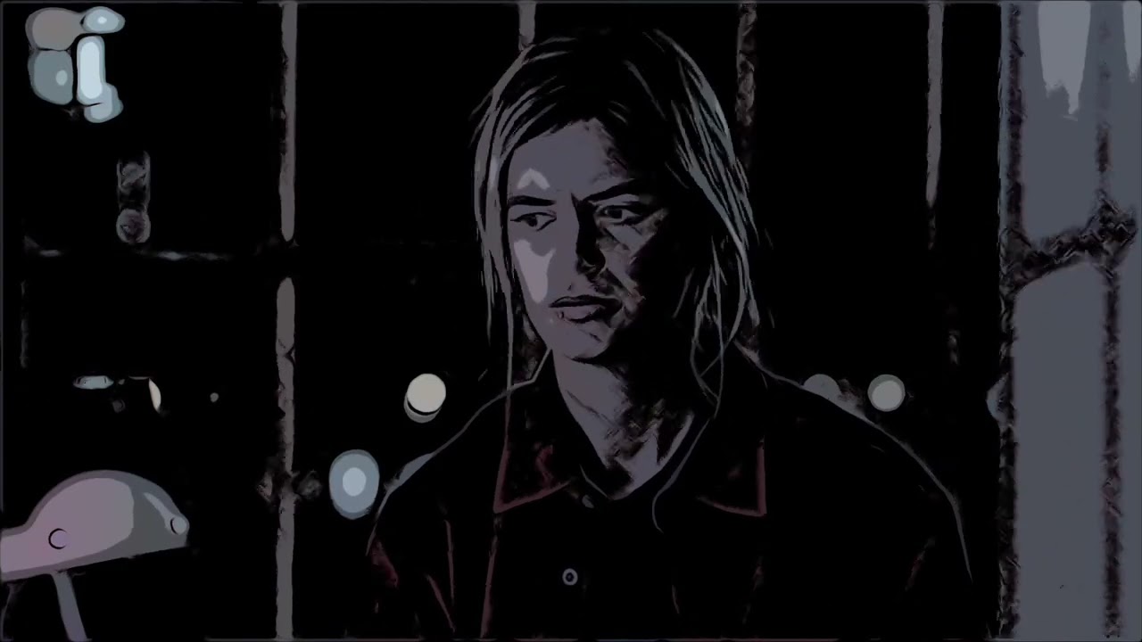 Rennie Alan fire escape cartoon effect test