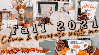 *NEW *FALL CLEAN AND DECORATE WITH ME | COZY FALL DECORATING IDEAS 2021