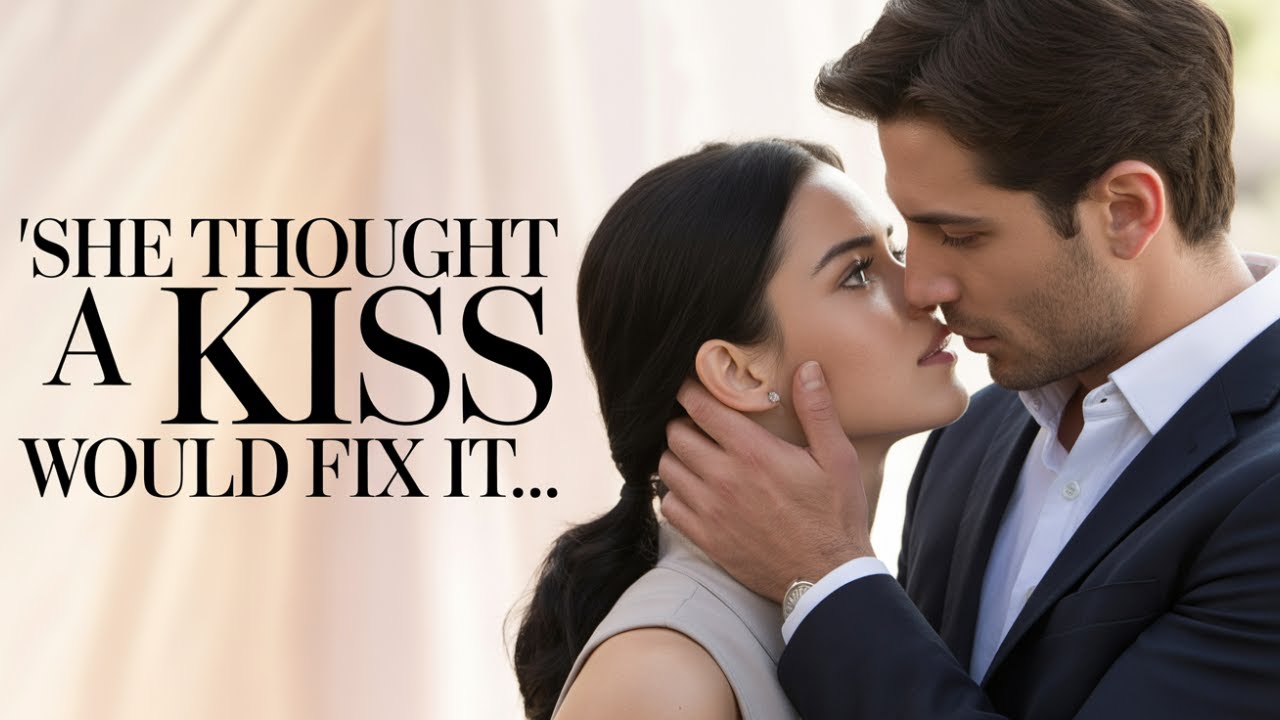 She thought a kiss would resolve the situation... but she left there as the boss's wife...