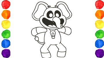 How to color Bubba Bubbaphant (Smiling Critters) Poppy Playtime Chapter 3 🌈Happy Coloring🌈