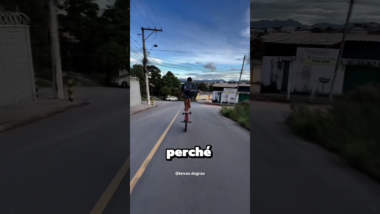 Aveva i freni rotti alla bici😳