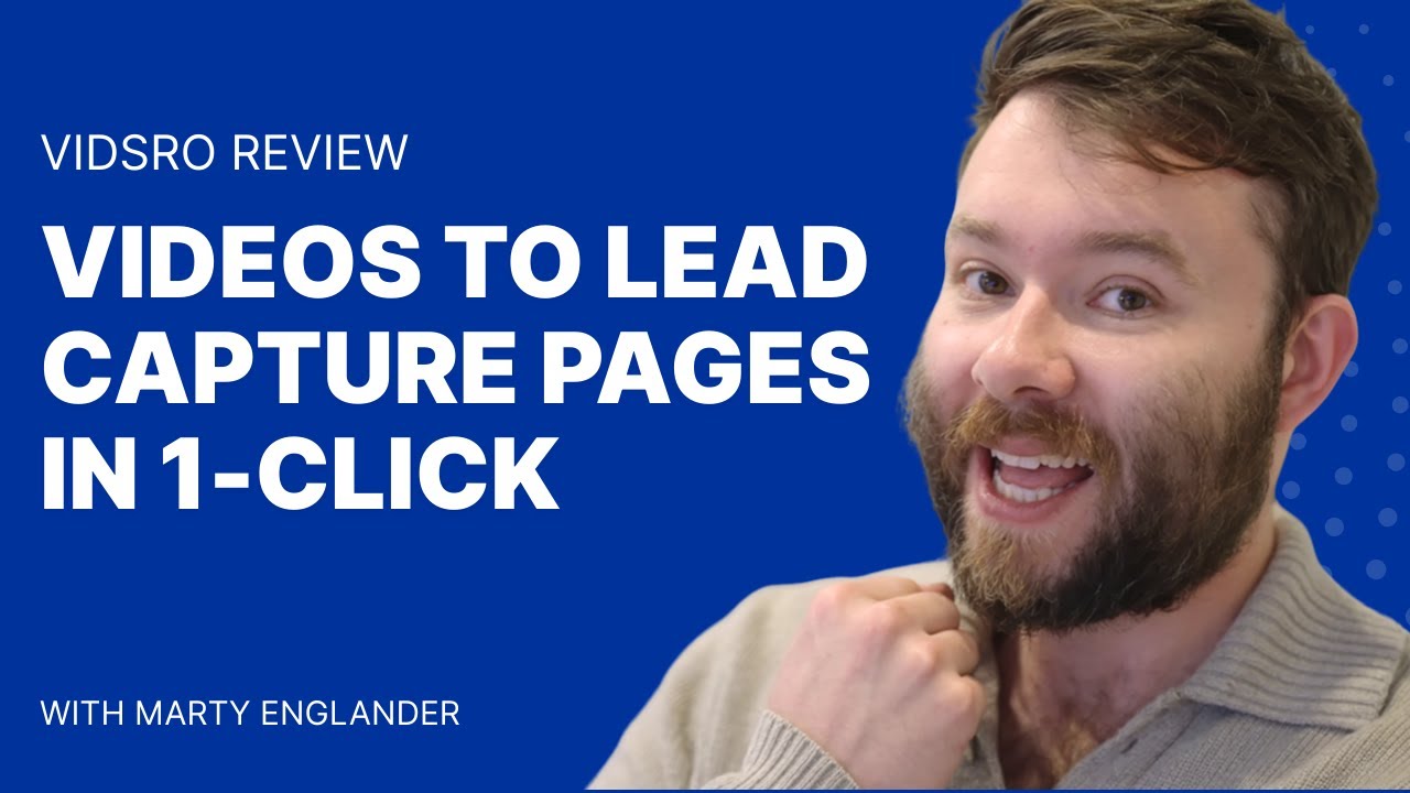Vidsro Review – Videos To Lead Capture Pages 1 CLICK