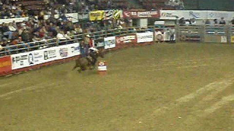 Terri Kay Kirkland barrel racing at NILE rodeo in ...