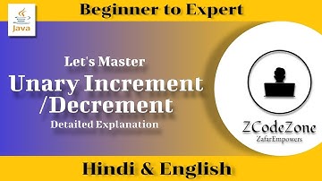 Mastering Java Increment and Decrement Operators: Pre and Post Explained in English+Hindi