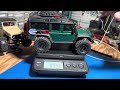 TRX4M WEIGHT COMPARISON OF MY RIGS