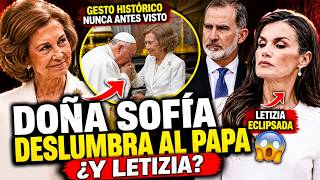 🔴 LETIZIA ORTIZ ECLIPSADA por Doña Sofía en el ENCUENTRO HISTÓRICO con el PAPA León XIV