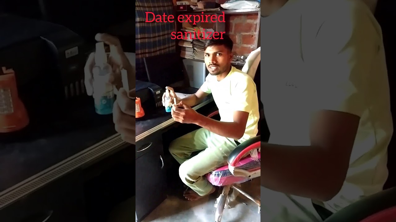 experiment with date expired sanitizer 