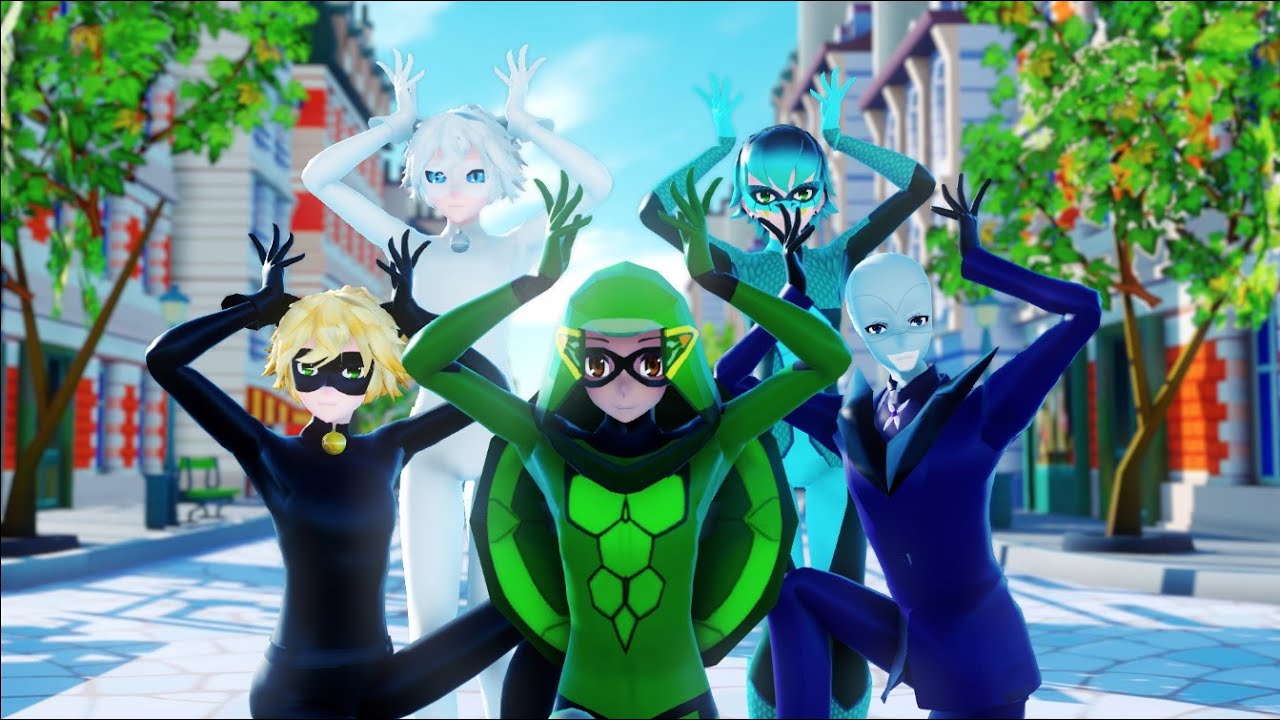 【MMD Miraculous】ITZY - WANNABE【Chat Noir, Chat Blanc, Carapace, Viperion, Hawk Moth】【60fps】