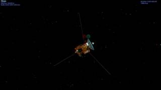 Cassini Titan T114 Flyby 3D