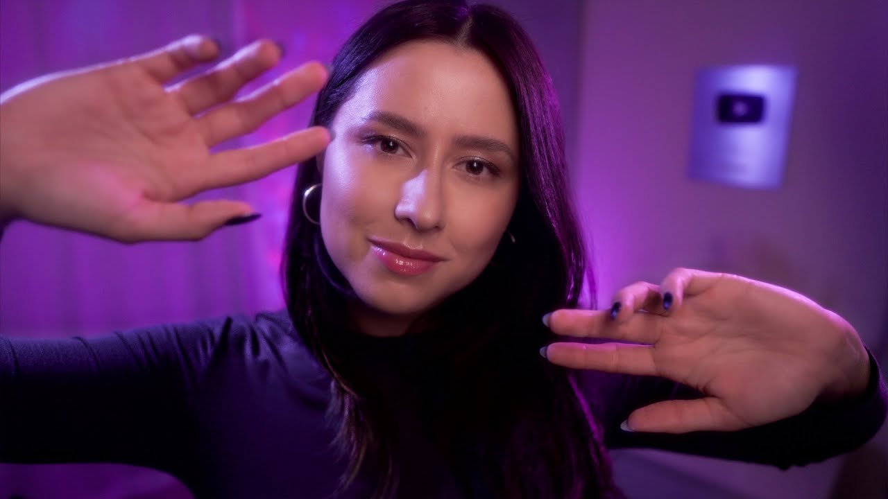 ASMR Gentle hand movements & mouth sounds for sleep 🖐🌧 Hand sounds, plucking, spiral, jellyfish,...