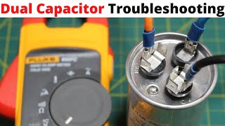 HVAC: How To Check a DUAL CAPACITOR With A Multimeter (HVAC Training  Dual Run Capacitor) SAFELY