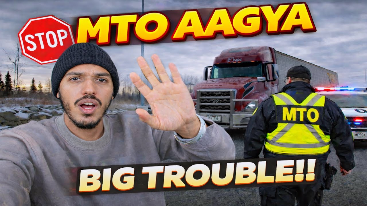 Canada 🇨🇦 Ka Snow storm aur dangerous black ice 🤦🏻| Winter Trucking vlog