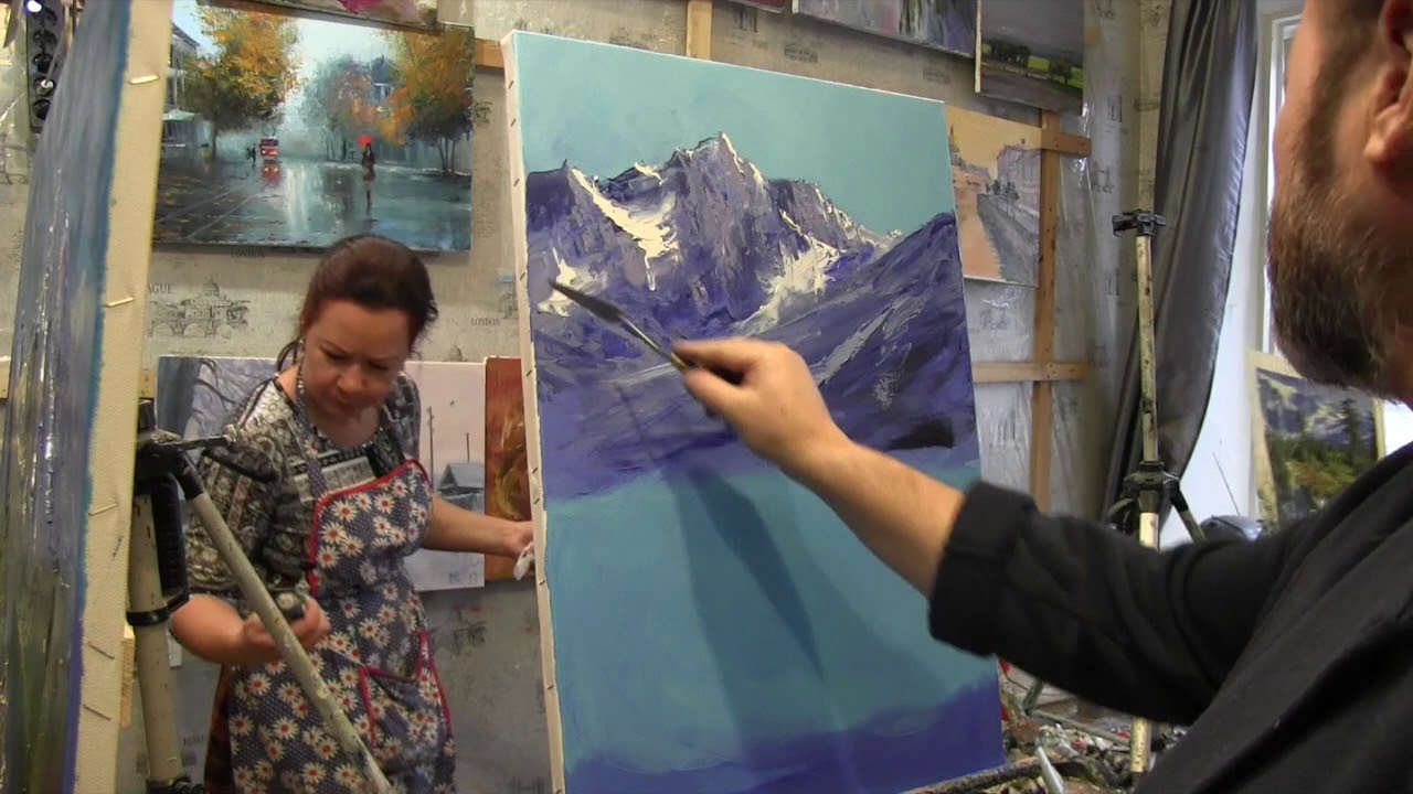 видео уроки художников. мастер класс горы маслом игорь сахаров. художник сахаров игорь уроки живописи. живопись игорь сахаров горы. игорь сахаров художник.