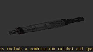 Starrett Micrometer Depth Gage a Combination Ratchet and Speeder in Case - Plain Thimble, 0-6" Rang