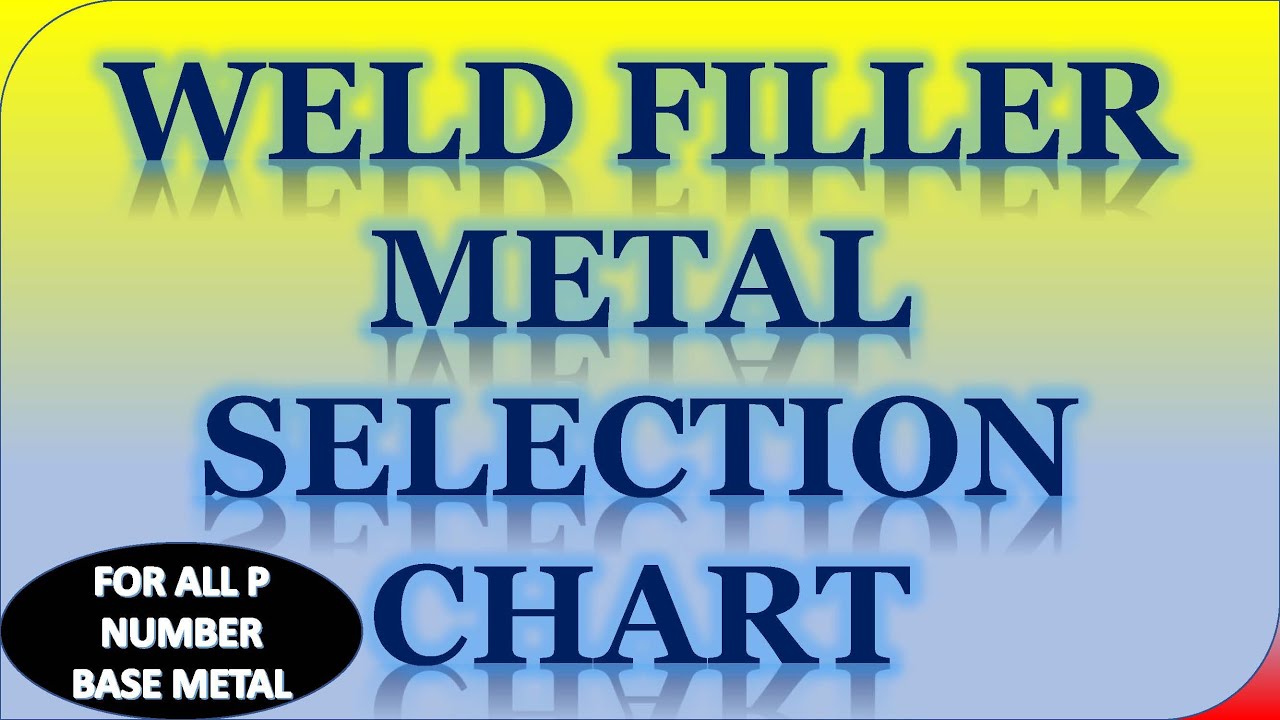 Welding Filler Metal Selection Chart [WELDING] - YouTube