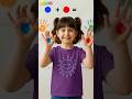 What Color Does Blue🔵 + Red🔴 Make? | Kids Learn Color Mixing with paint! #shorts #colormixing