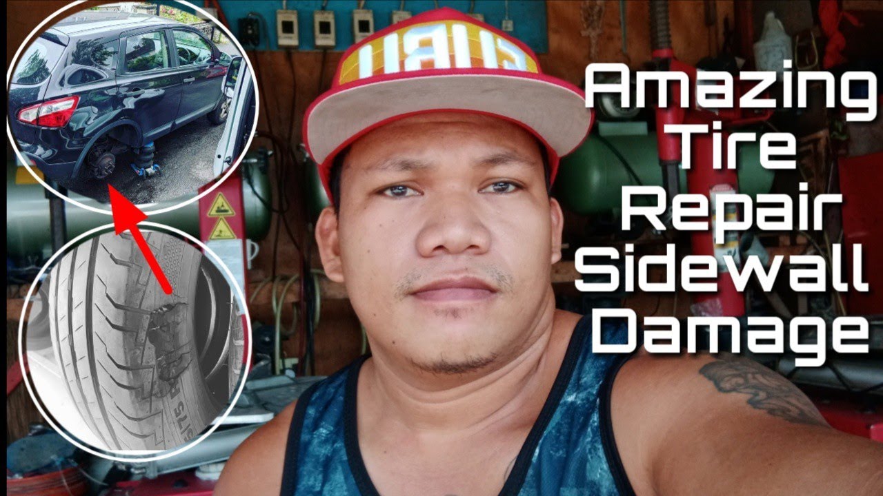Amazing Tire Repair Damage Only in the Philippines Tire Sidewall