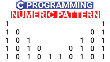 C Program to Print Binary Numbers Pattern | Number Pattern in C Language | C Patterns in Hindi