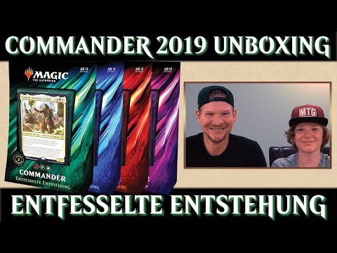 Unboxing Commander 2019 Deck 2 Magic the Gathering deutsch MTG Trader Arena Tutorial