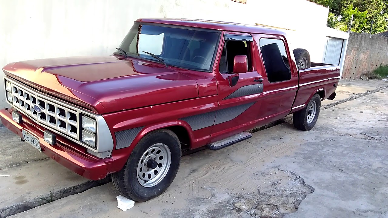 Pick up Ford F 1000 Poderosa funcionamento do motor - YouTube
