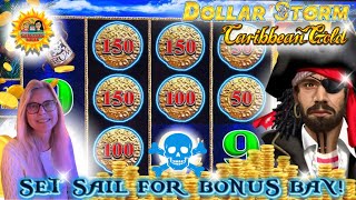 PIRATES & MONEY ORBS "YES" ON DOLLAR STORM'S CARIBBEAN GOLD #slotsisterssocal #dollarstorm #pala screenshot 5