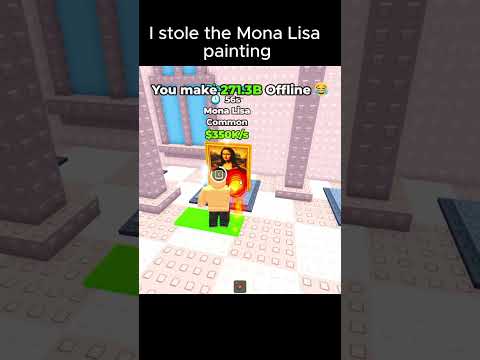 Roblox Be a Thief And Stealing Mona Lisa Painting