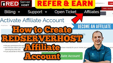 How to open an Affiliate account on Redserverhost? [STEP BY STEP]☑️