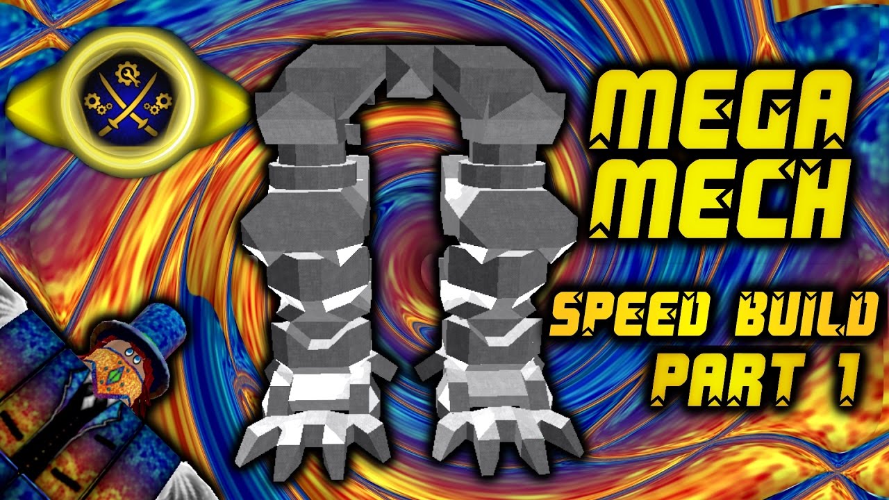 Roblox Build Your Mech Mega Mech Speed Build Part 1 Legs Youtube - roblox make a robot head mega magazine