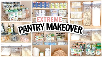PANTRY ORGANIZATION IDEAS | Clean, Declutter and Organize With Me 2022 | Pantry Makeover