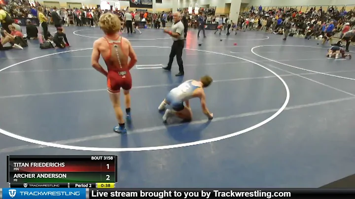 113 Lbs Champ. Round 2 - Archer Anderson, MI Vs Ti...
